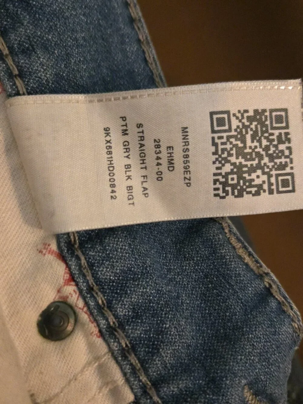 True Religion Ricky Big T Flap Straight 36x28